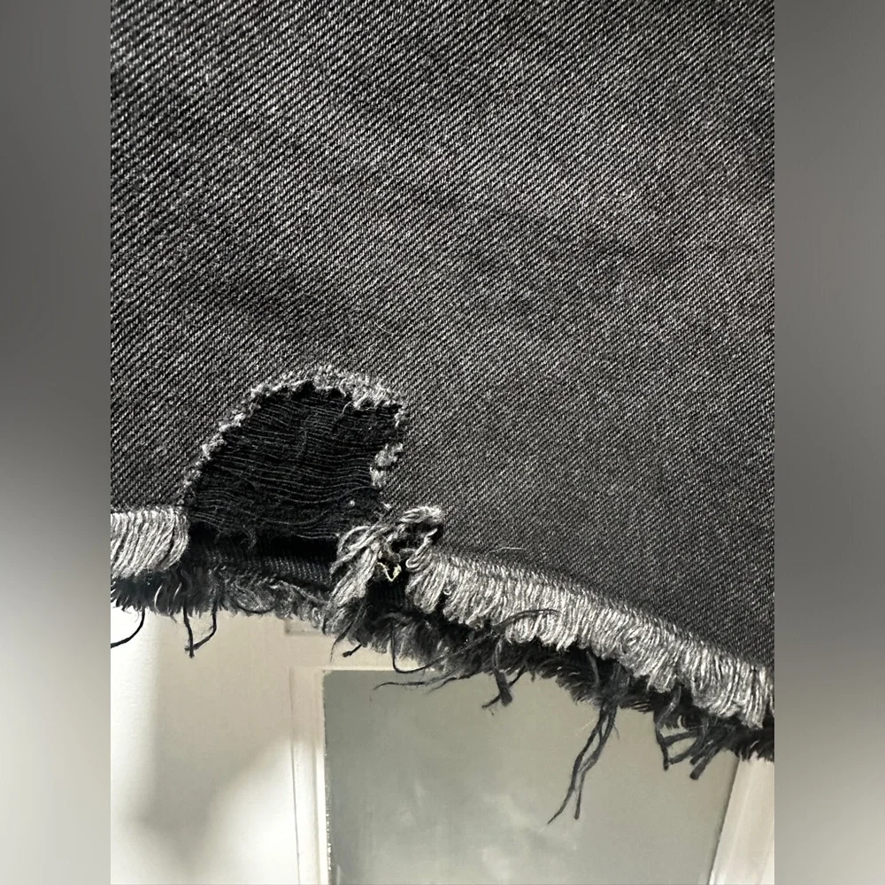 NWT Free People Washed Black Distressed Shorts. - Picture 10 of 16